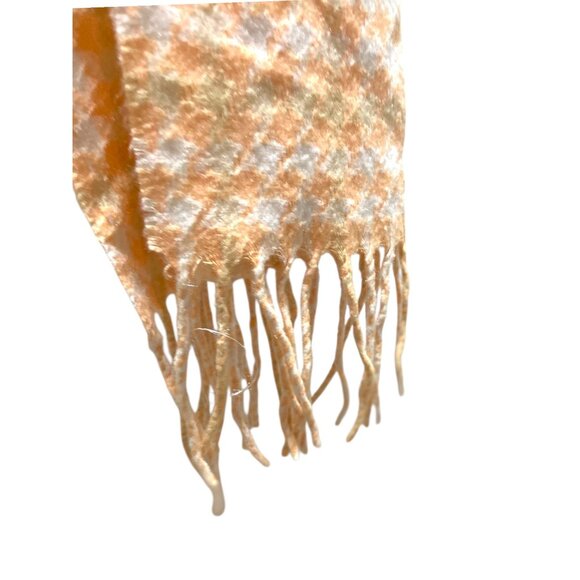 Houndstooth Print Scarf Peach One Size - Picture 6 of 10